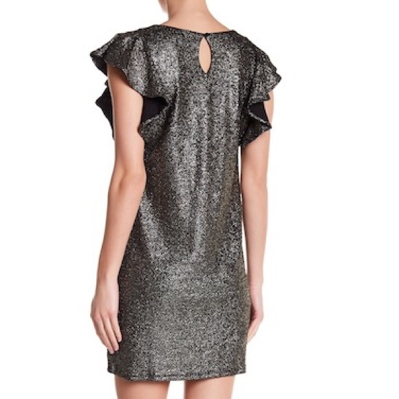 Collective Concepts Flutter Sleeve Shift Dress - Picture 2 of 5